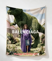 Balenciaga Purple Cape Dinosaur Topiary Flannel Sofa Throw Blanket BA221